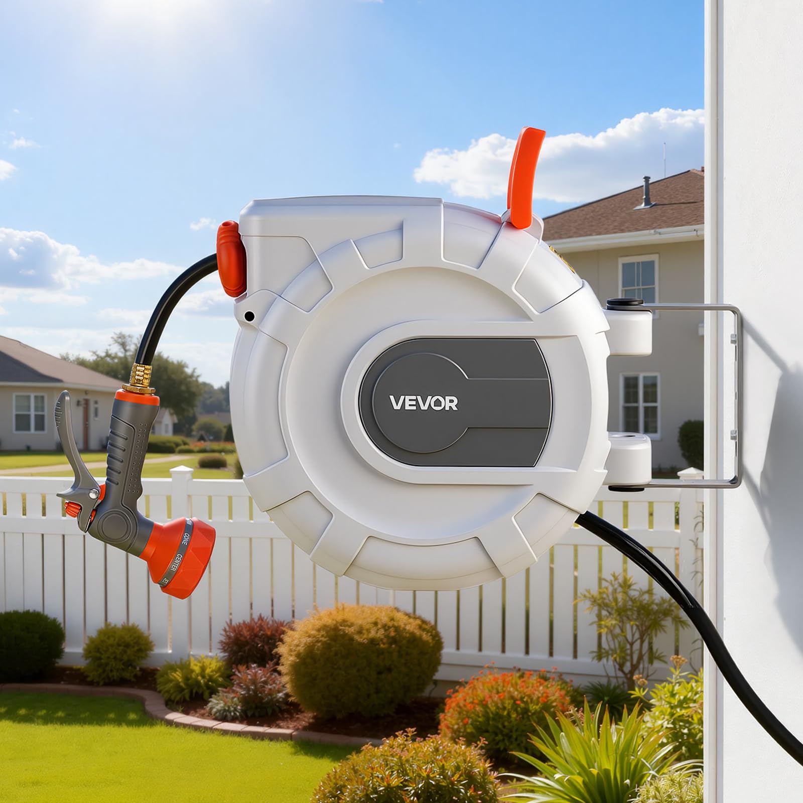 VEVOR leader hose connected to faucet showing easy installation benefit