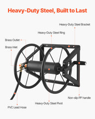 VEVOR leader hose connection detail illustrating quick, secure hookup benefit