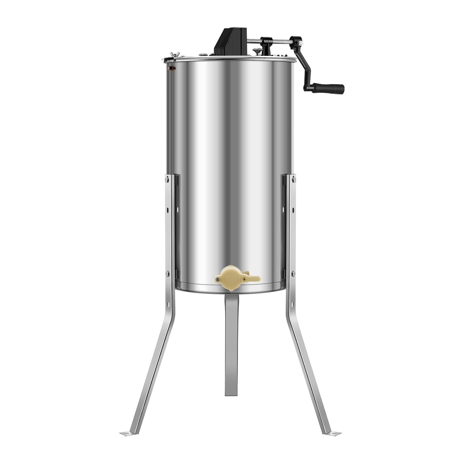 VEVOR lifestyle shot of extractor in garage showing practical small-apiary use