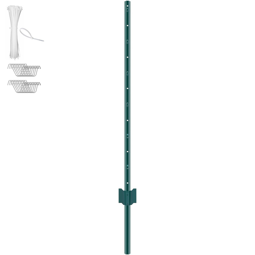 VEVOR posts installed around a garden creating an unobtrusive green boundary for plants