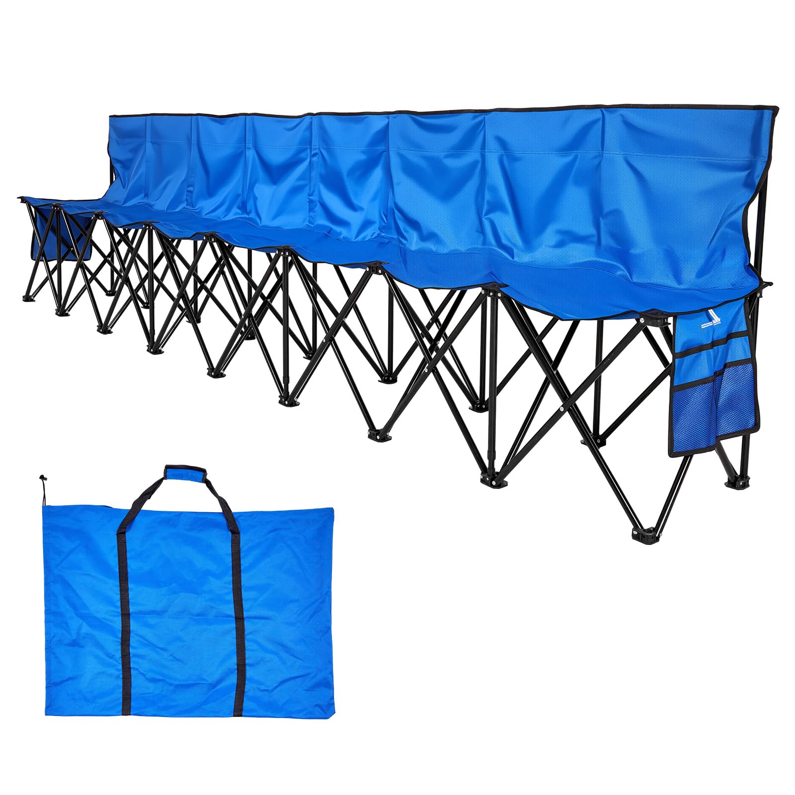 VEVOR bench on soccer sideline for team rest and convenience
