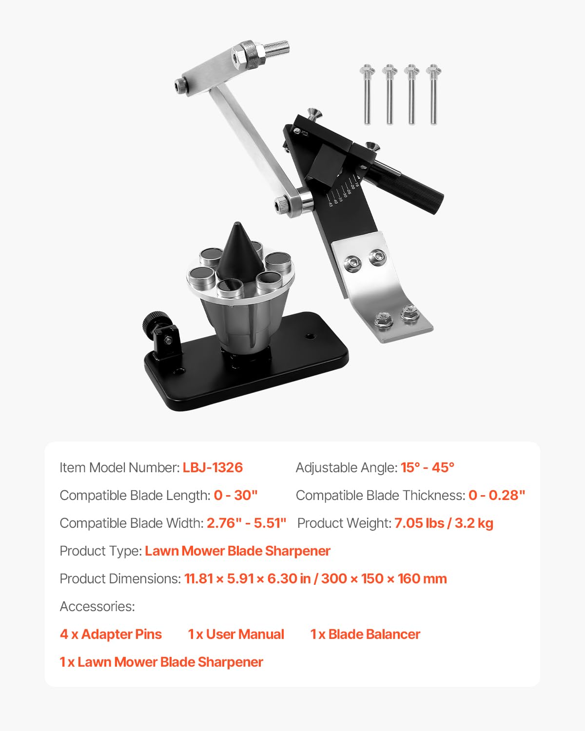 VEVOR magnetic balancer holding a blade steady to reduce vibration