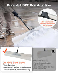 VEVOR metal edge reinforcement detail protecting blade from wear and scraping