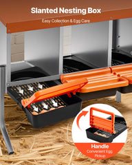 VEVOR support legs attached to unit showing height and balance benefit: secure freestanding placement