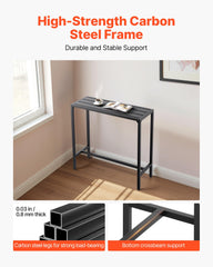 VEVOR view of metal frame detail showing sturdy carbon steel construction and stability