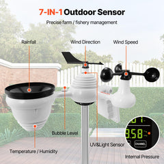 VEVOR outdoor sensor assembly demonstrating durable IPX6 protection advantage