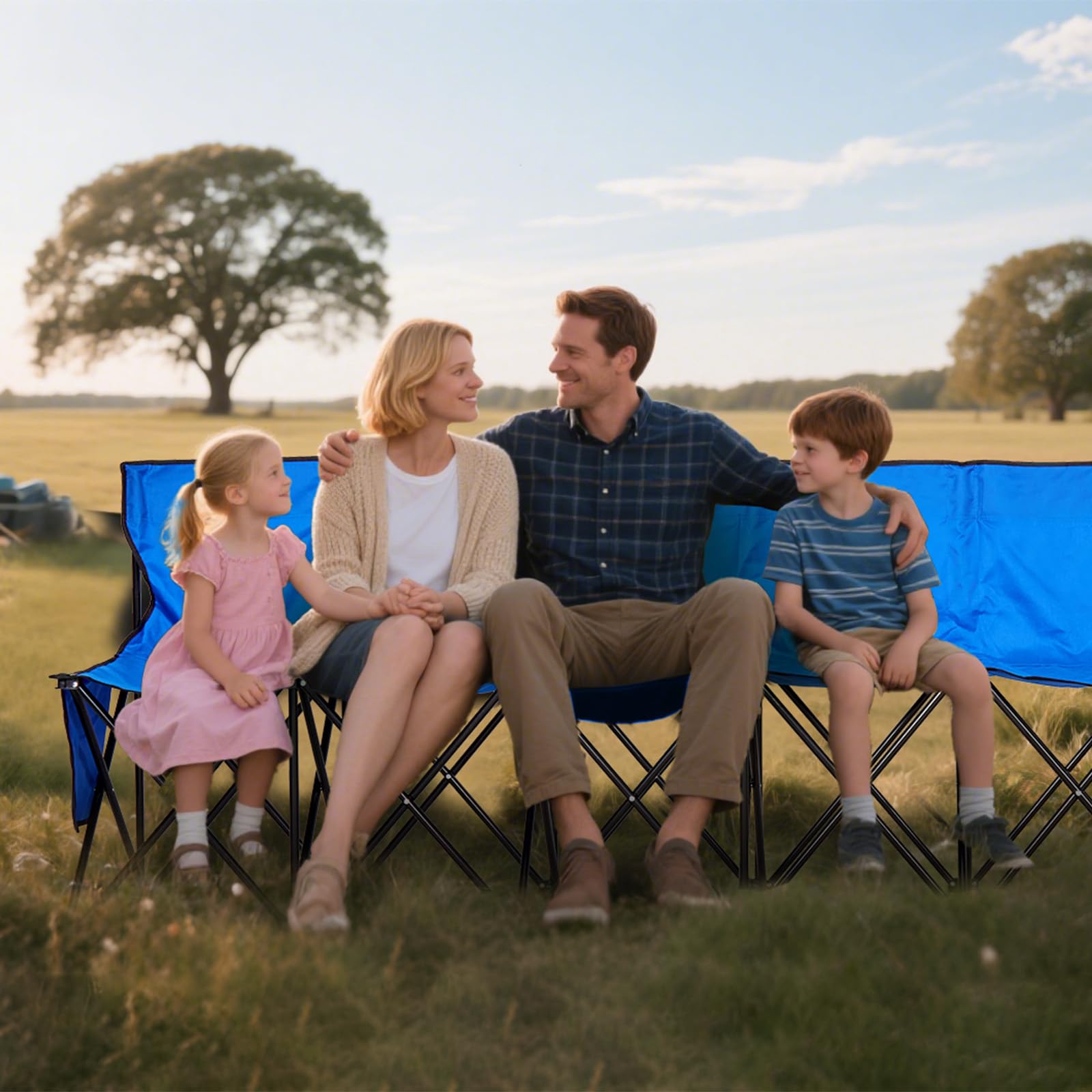 VEVOR bench packed in carry bag for easy portability