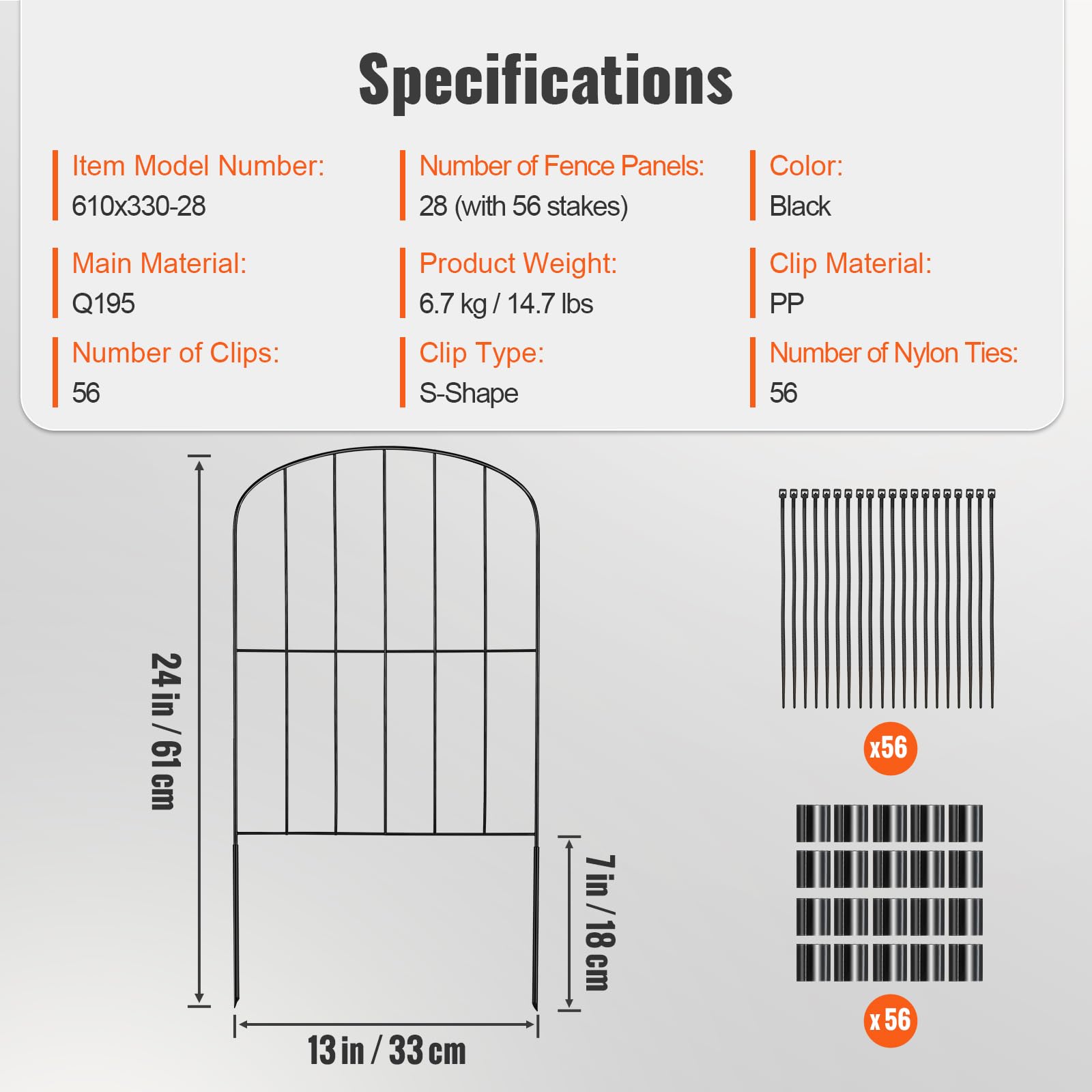 VEVOR panel link showing secure joint for continuous runs