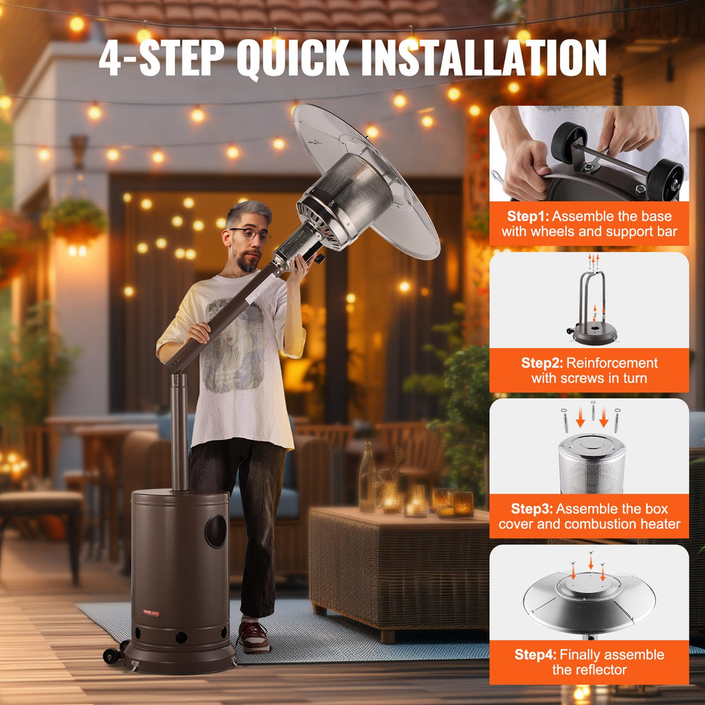 VEVOR metal burner top showing durable heat source and reliability