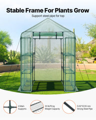 VEVOR PE cover close-up texture showing waterproof translucent protection benefit