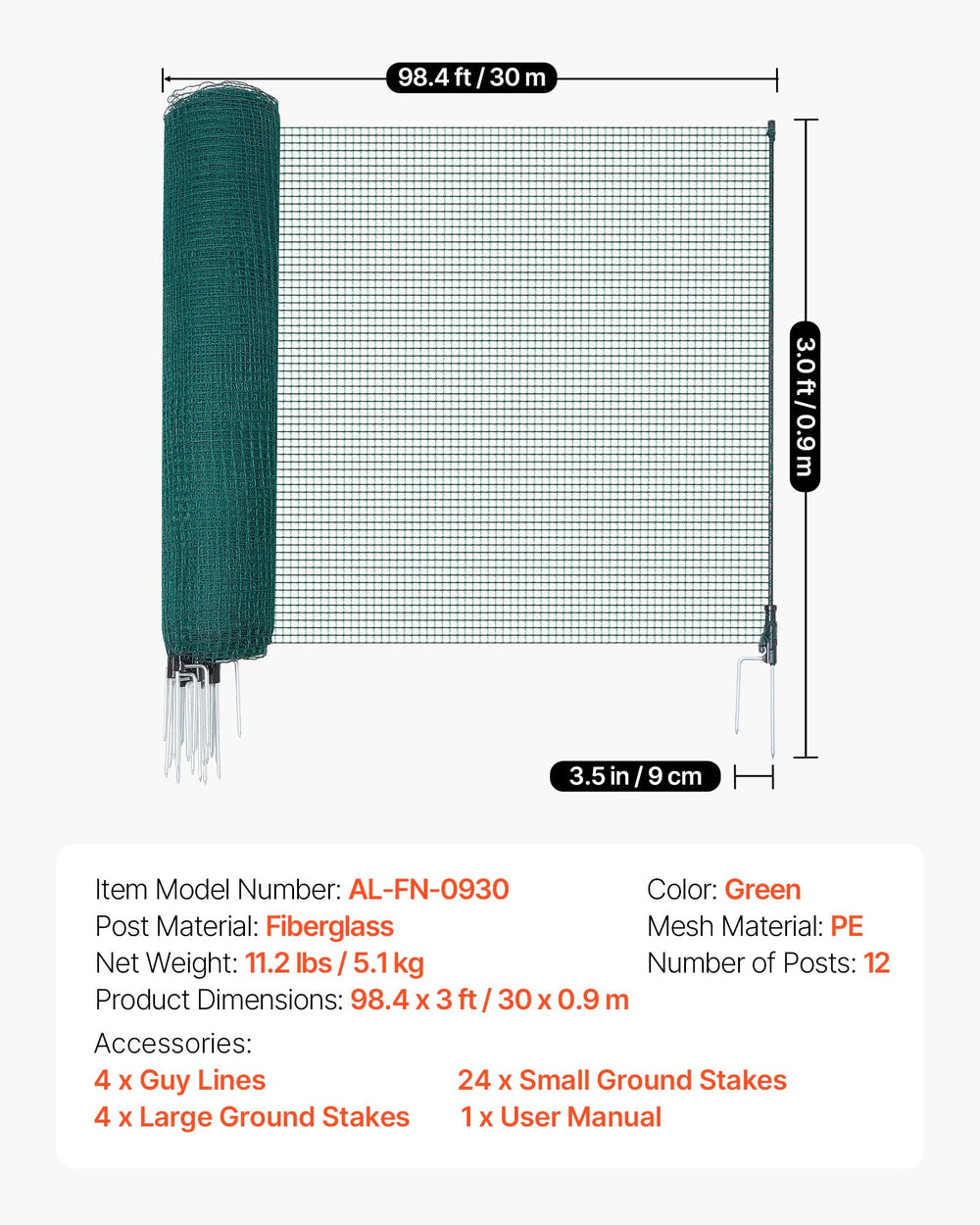 VEVOR temporary fence enclosing pets showing safe containment and visibility benefit