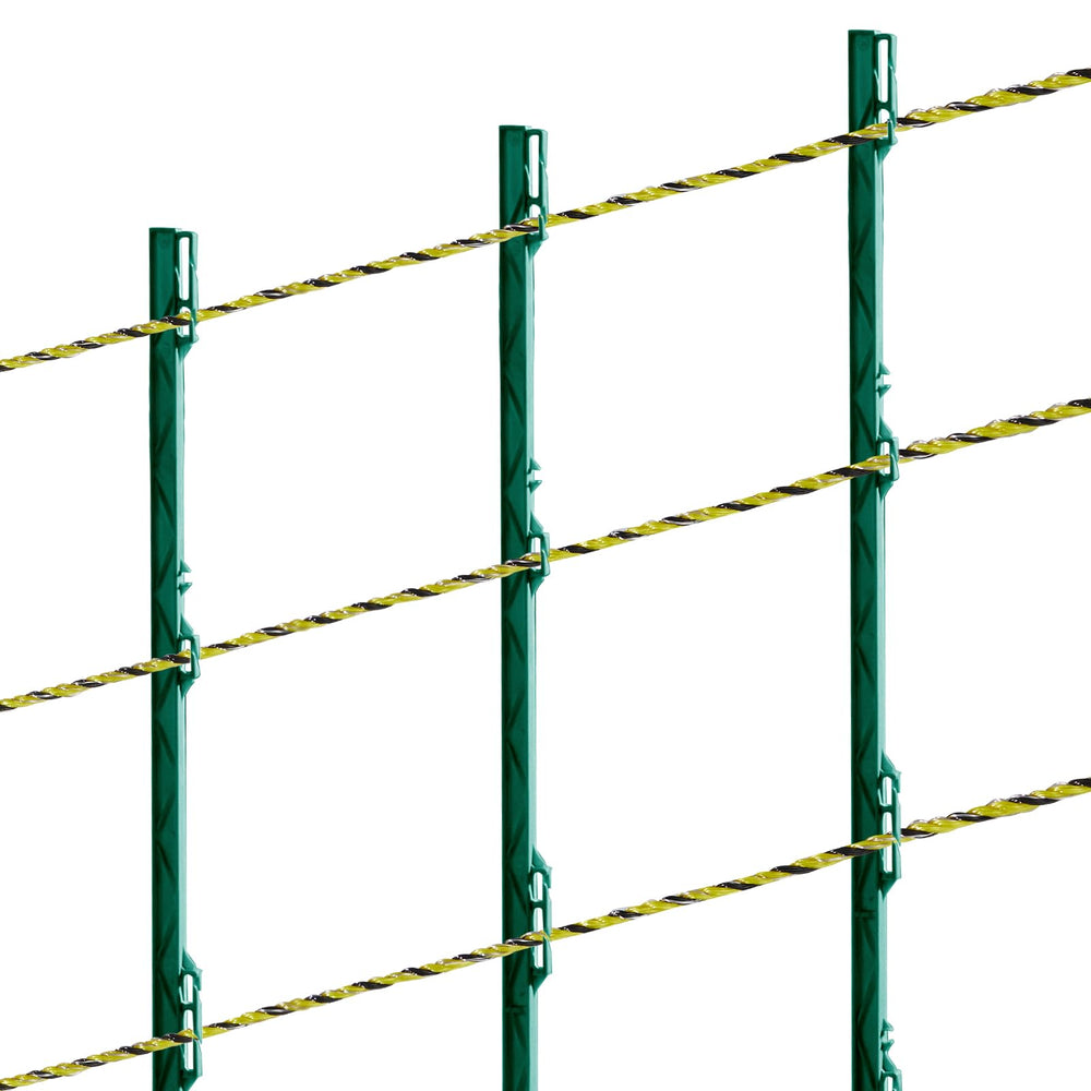 VEVOR electric fence in a paddock with cattle, shows effective livestock control