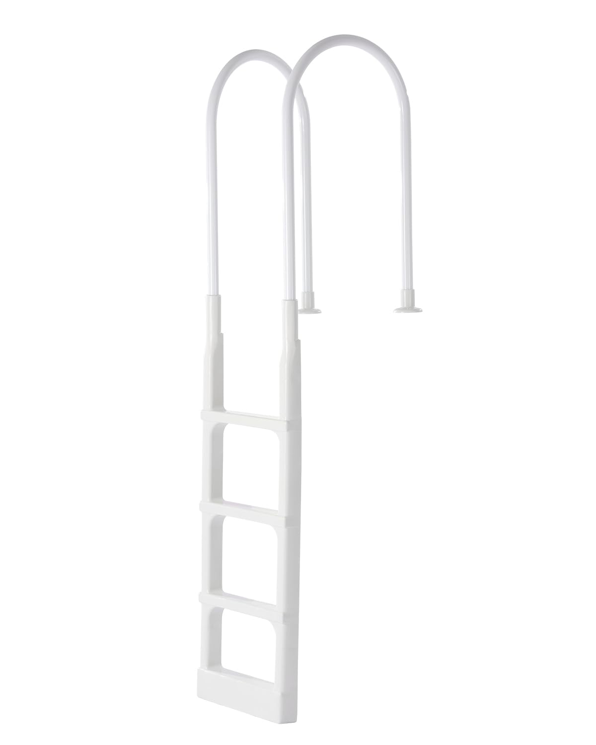 VEVOR front view of 4-step pool ladder showing stable entry