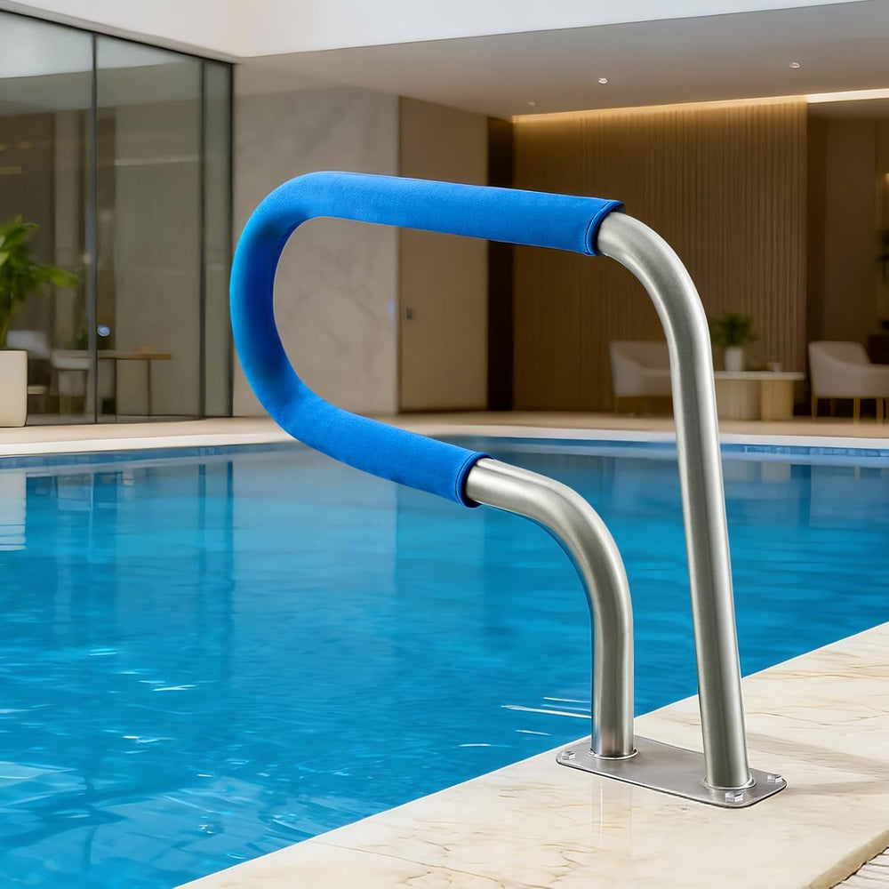 VEVOR pool rail stainless finish detail showing corrosion-resistant surface advantage