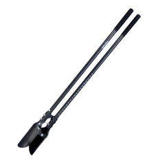 VEVOR front view of post hole digger showing full length and blade, durable digging performance
