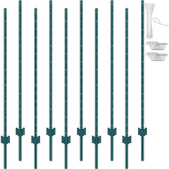 VEVOR front view of 10-pack posts showing contents and benefits