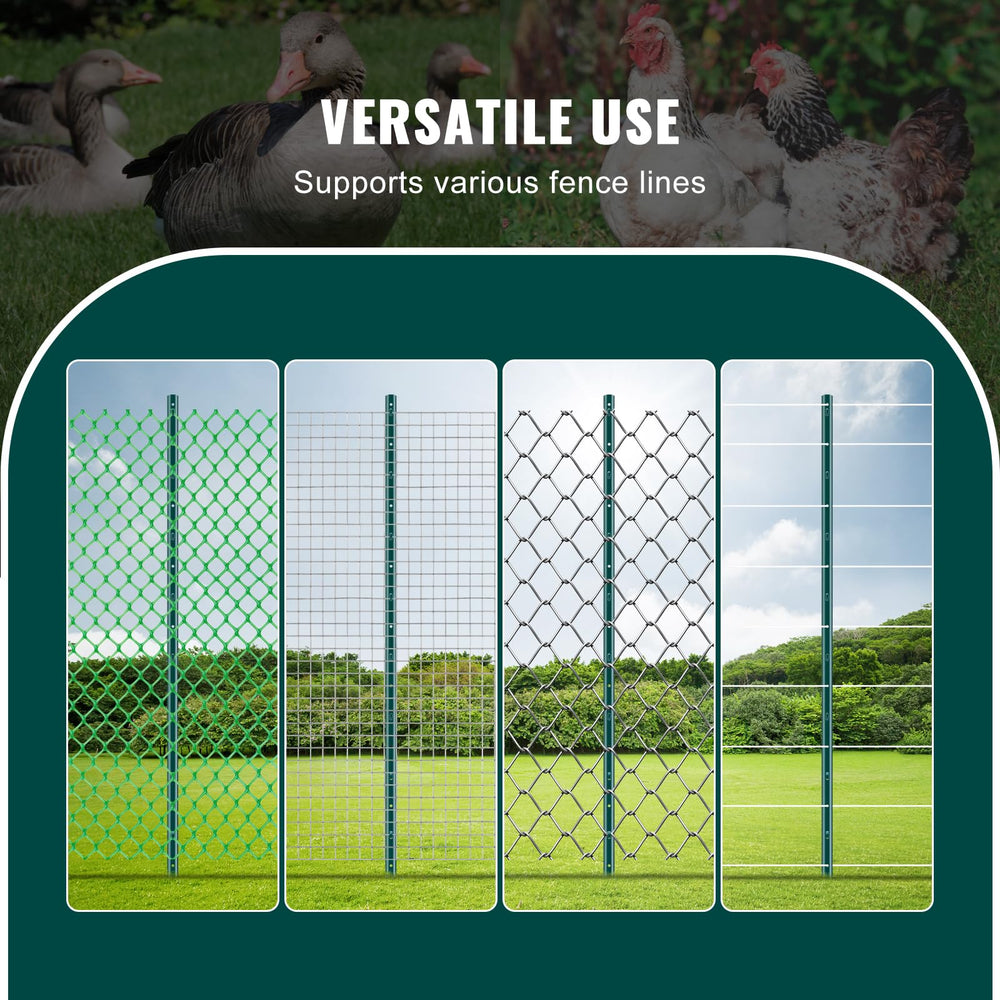 VEVOR posts installed in garden showing easy DIY installation benefit