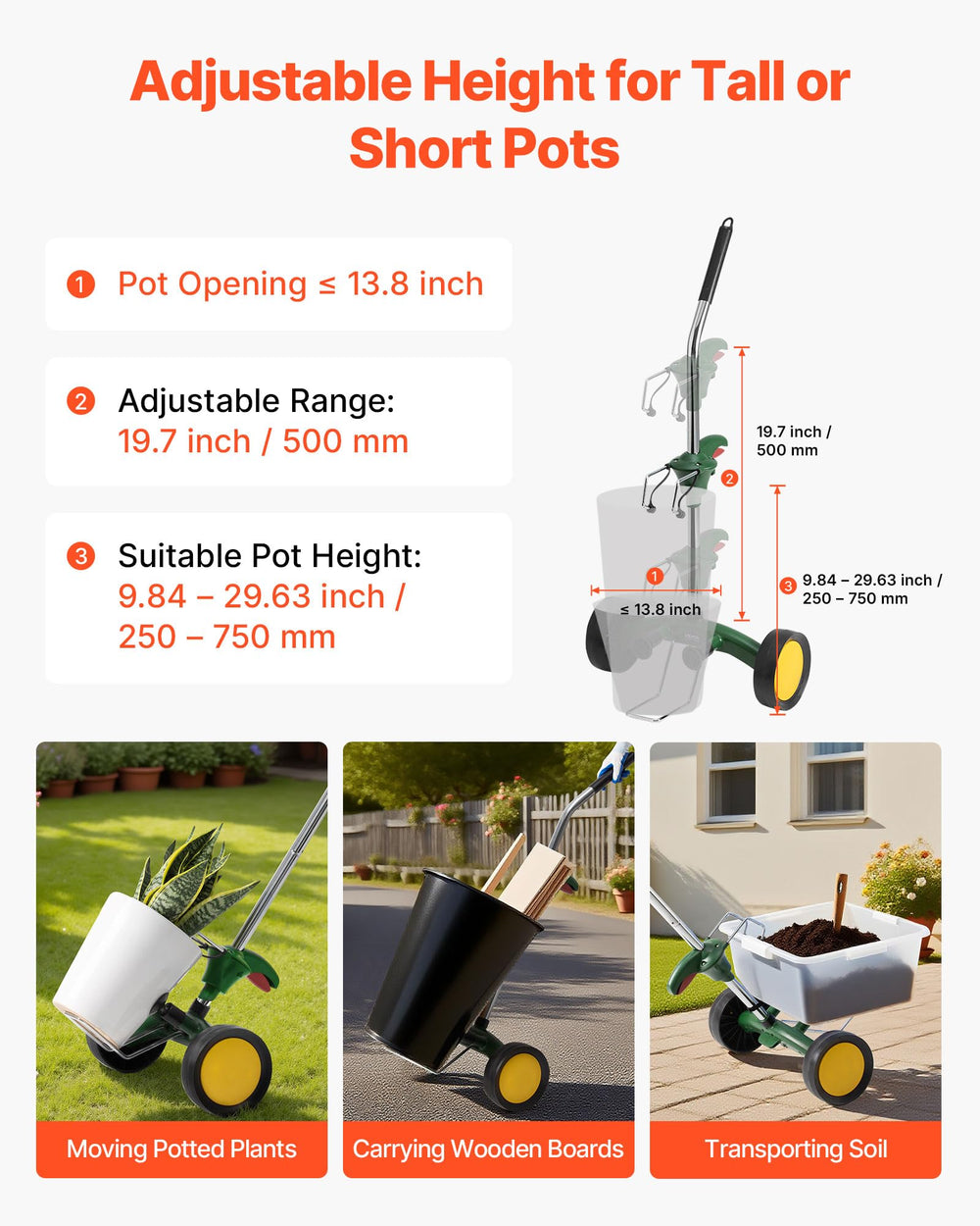 VEVOR suction cup and secure lock detail adding stability when lifting