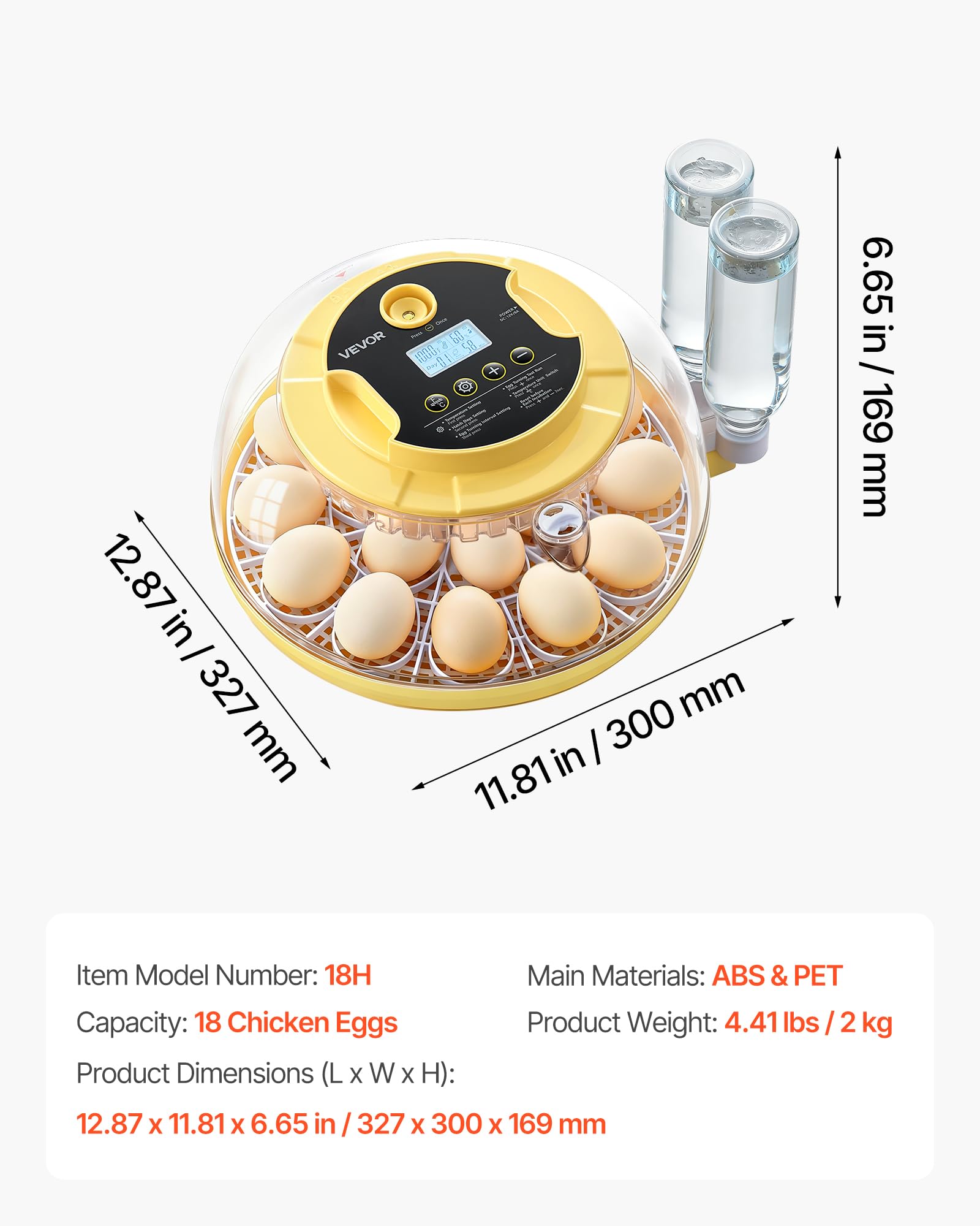 VEVOR 12V power connection detail for battery backup reliability benefit
