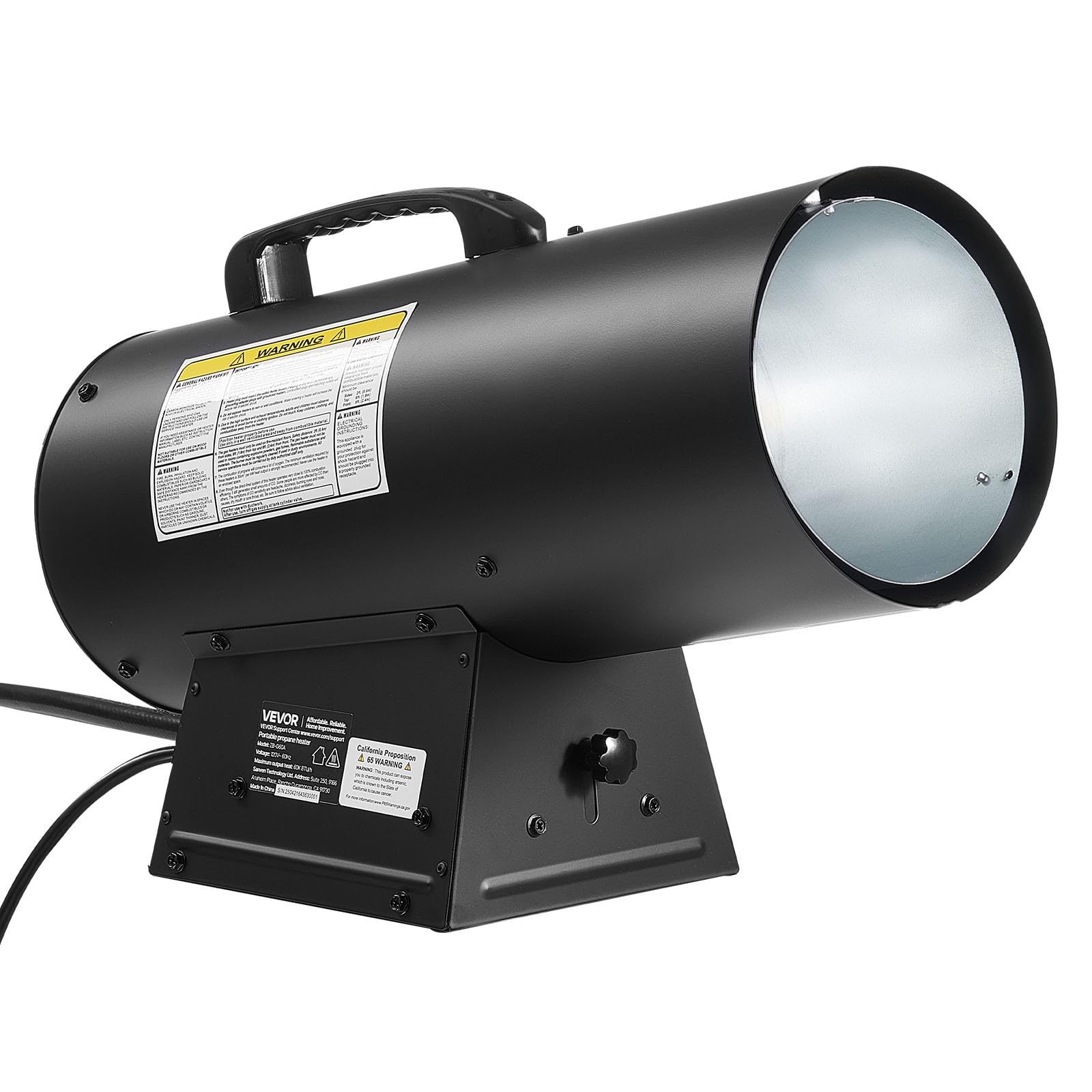 VEVOR heater on a job site providing portable heat during construction benefit