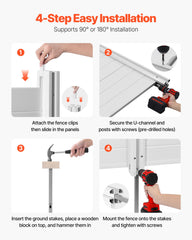 VEVOR protective cap on post showing edge-safety and dust protection benefit