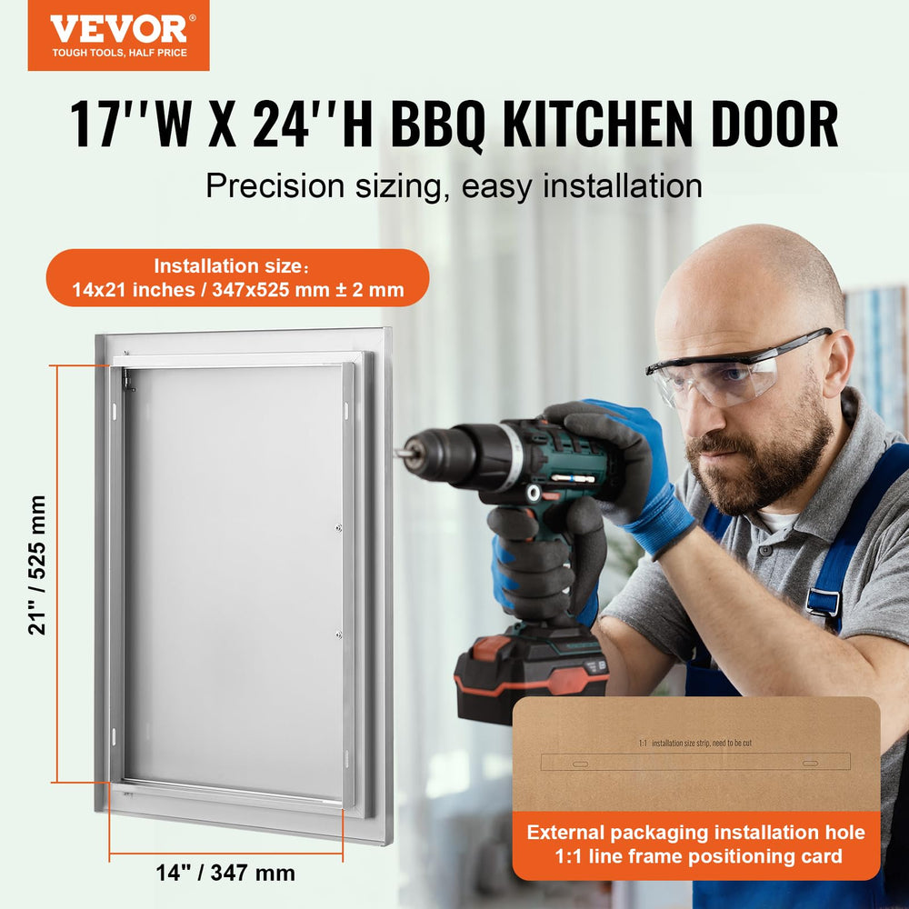 VEVOR primer plano textura acero inoxidable fácil limpieza