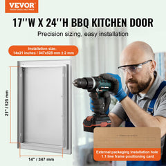 VEVOR primer plano textura acero inoxidable fácil limpieza