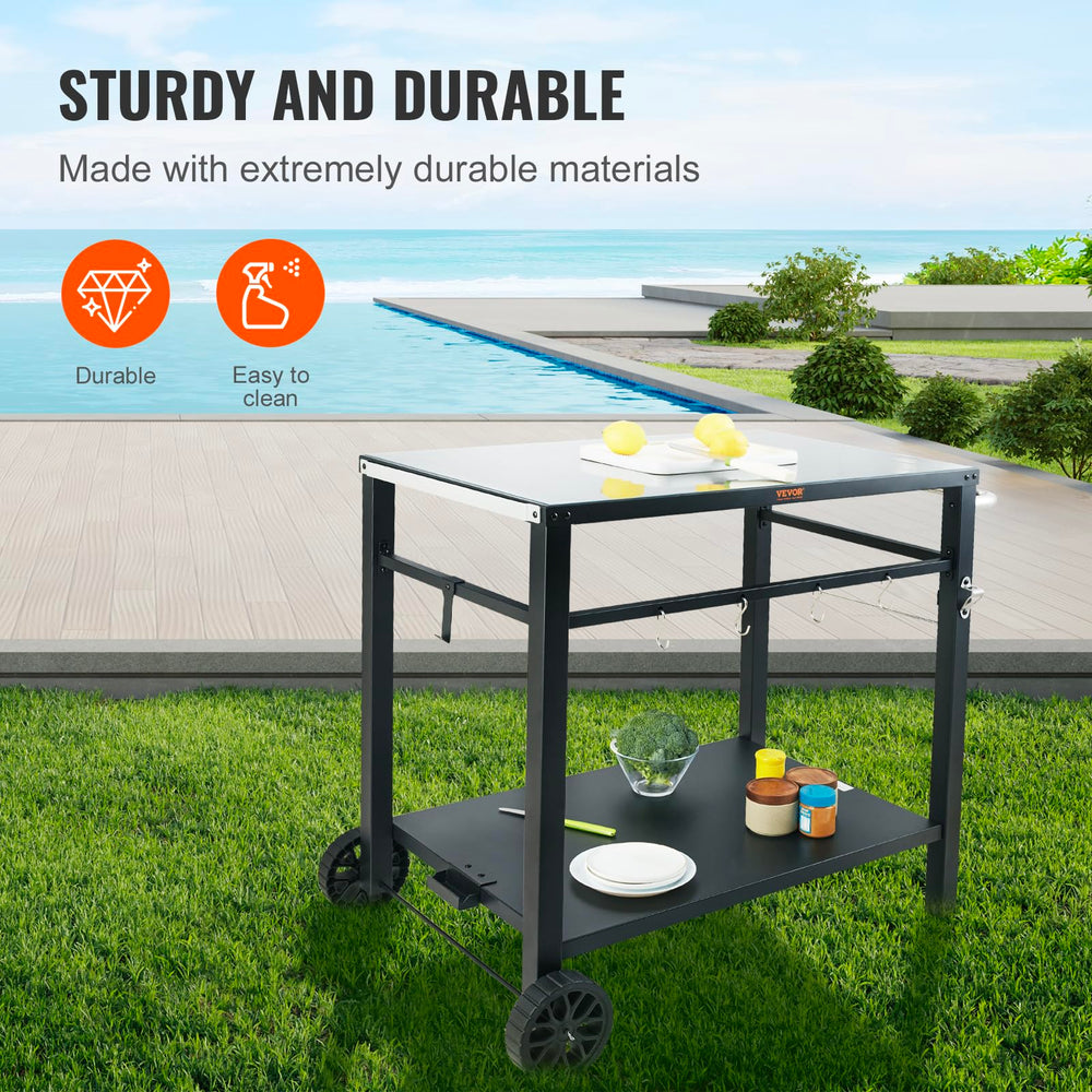 VEVOR PVC placemat detail demonstrating easy-wipe surface for quick cleanup