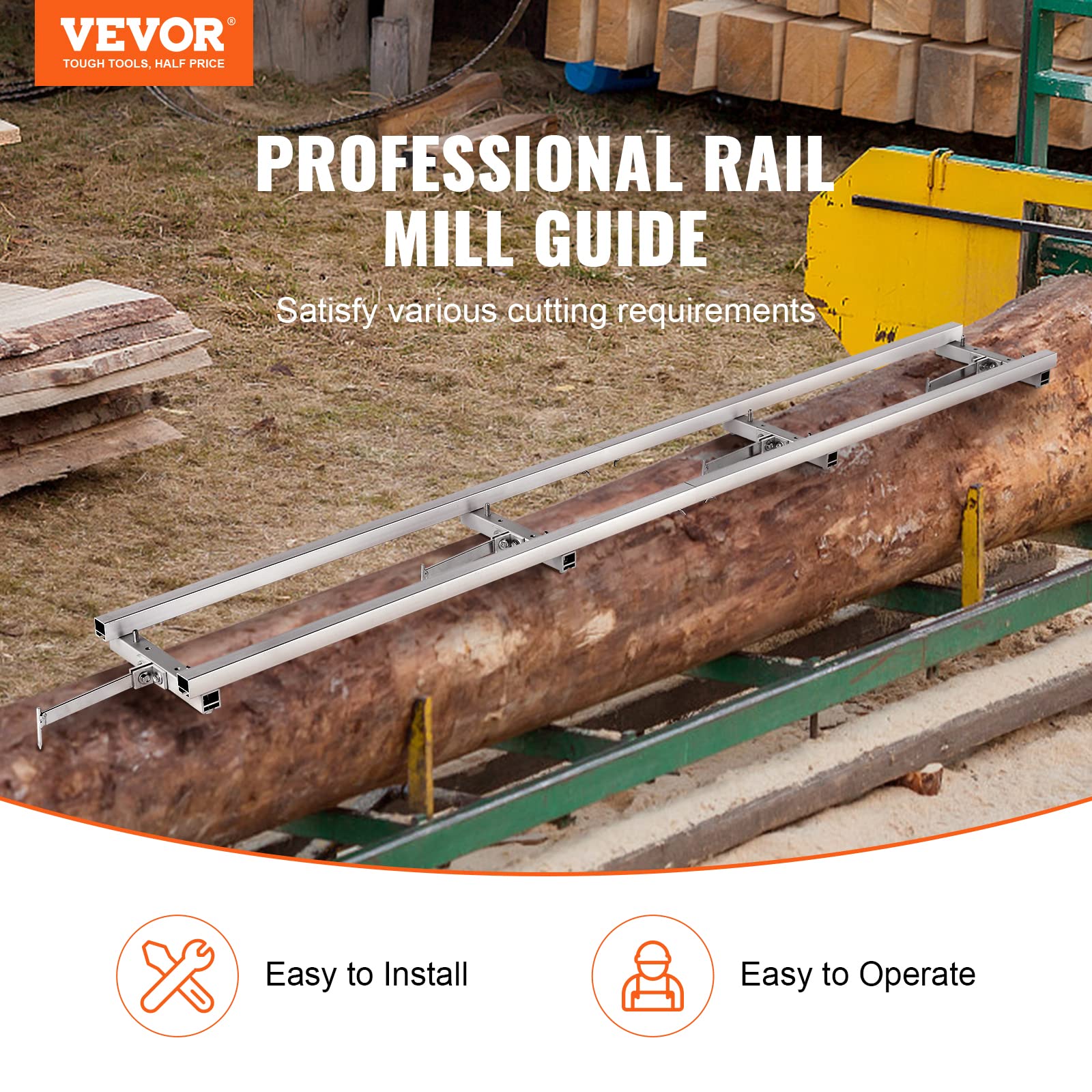 VEVOR crossbar detail illustrating reinforced support for stable milling