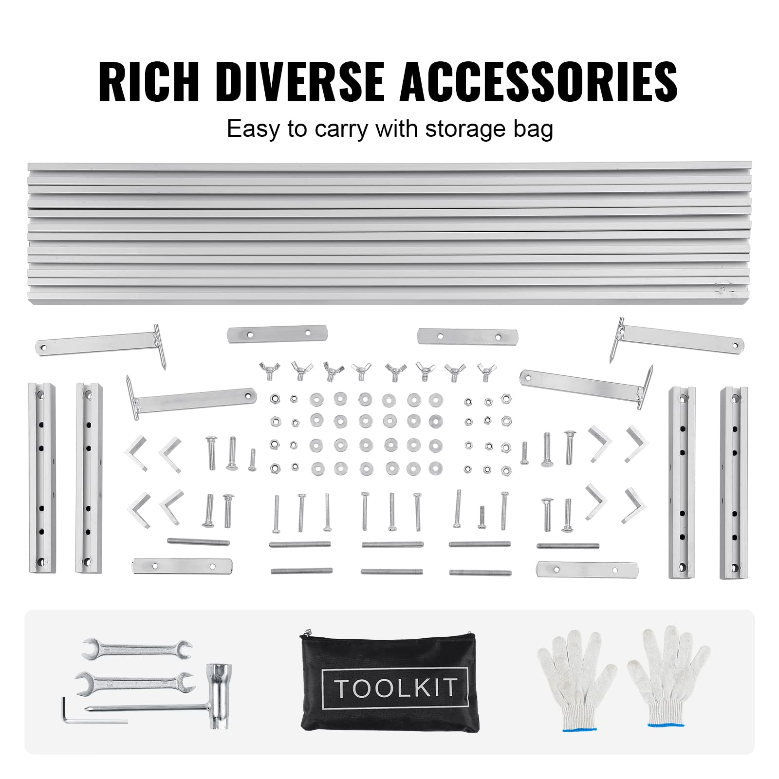 VEVOR storage bag with parts demonstrating portable organization benefit