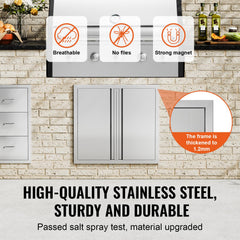 VEVOR recessed handle detail showing snag-free design and safer outdoor use
