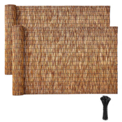 VEVOR front view of reed fencing pack showing ready-to-install privacy