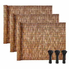VEVOR full roll reed fencing front view showing coverage benefit