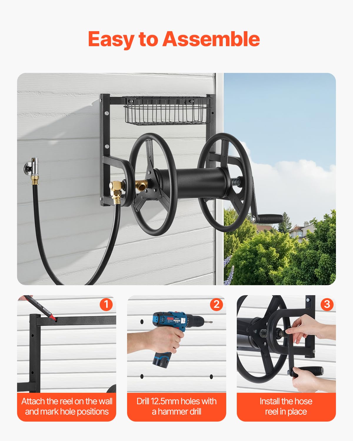 VEVOR installation hardware and anchors displayed for secure mounting and stability