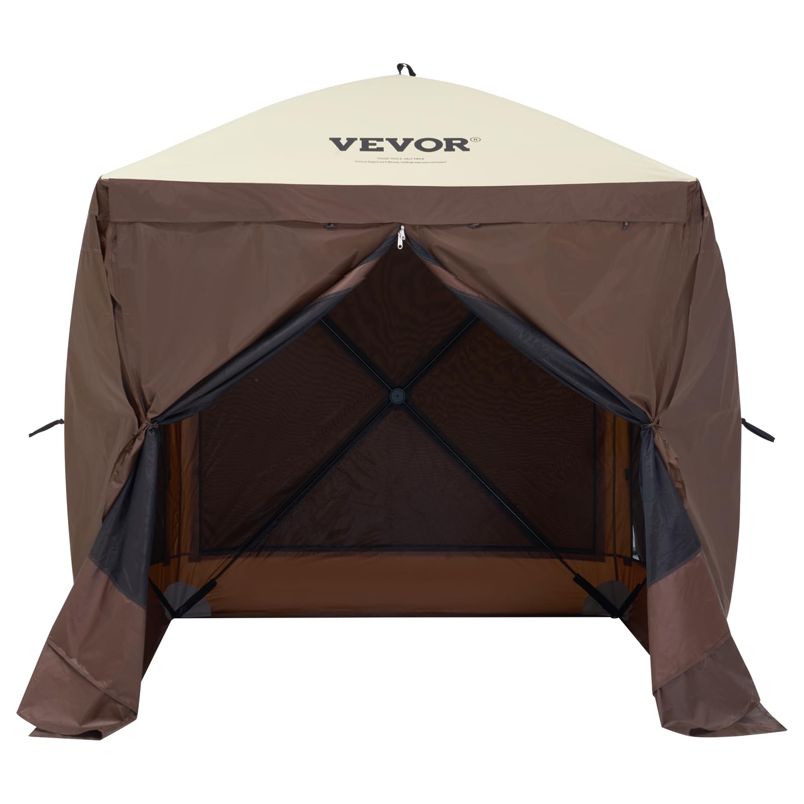 VEVOR removable panel with mesh window demonstrating privacy and airflow benefit