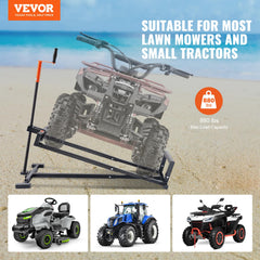 VEVOR folded lift jack stored compactly for easy garage storage benefit