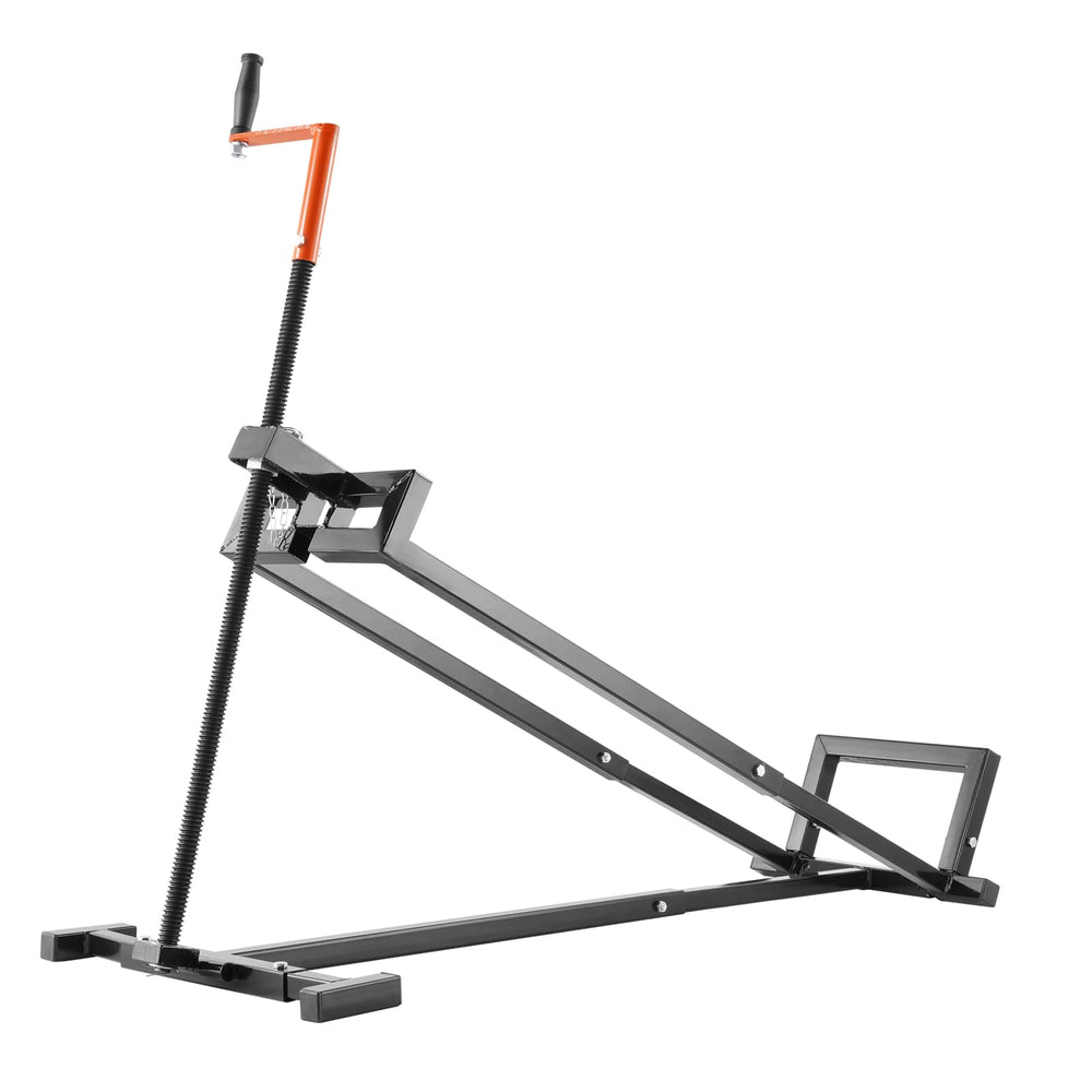 VEVOR lift in garage with tools showing convenient home maintenance benefit