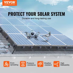 VEVOR close-up of PVC-coated mesh showing scratch resistance benefit