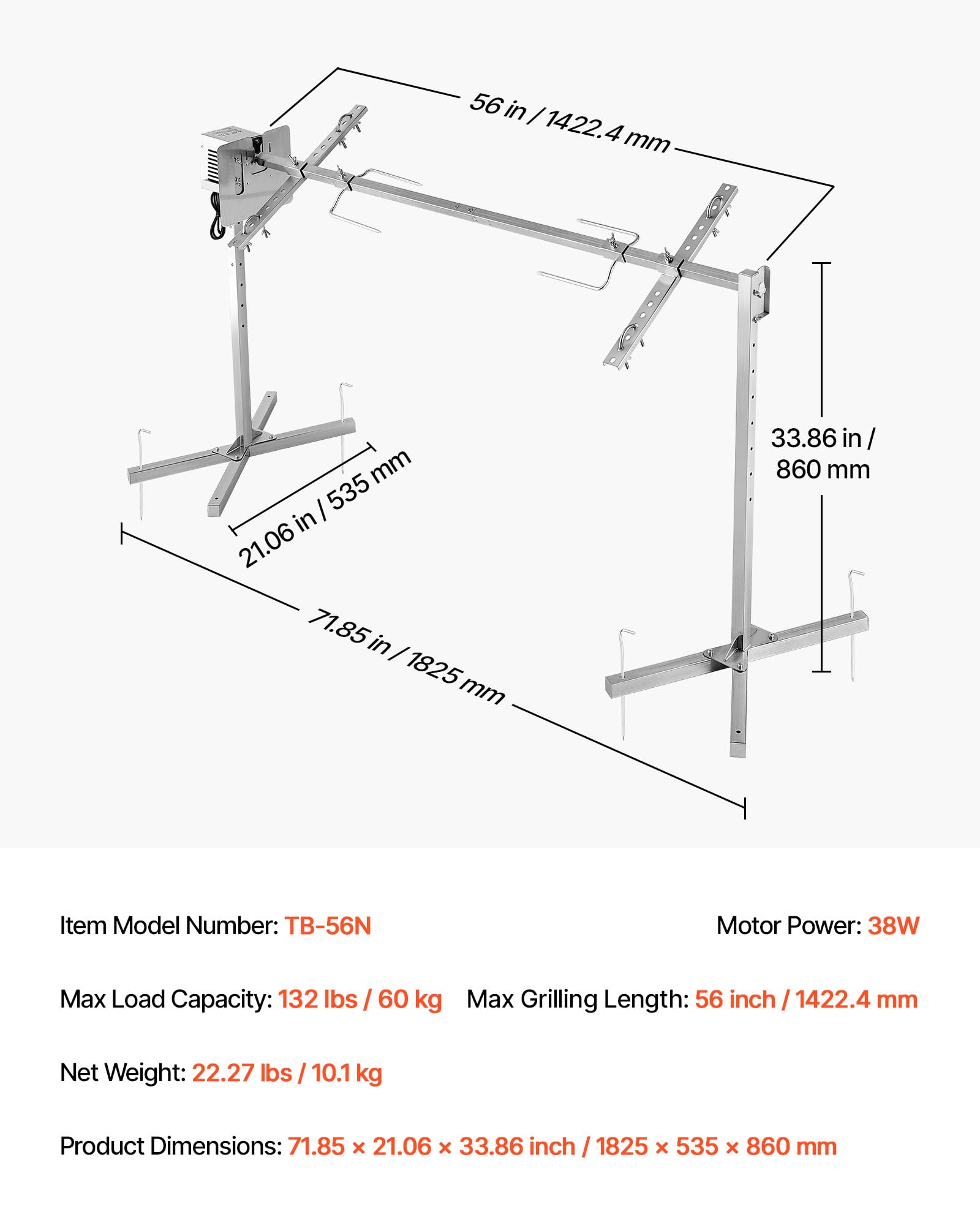 VEVOR kit packed parts showing portability and easy transport benefit