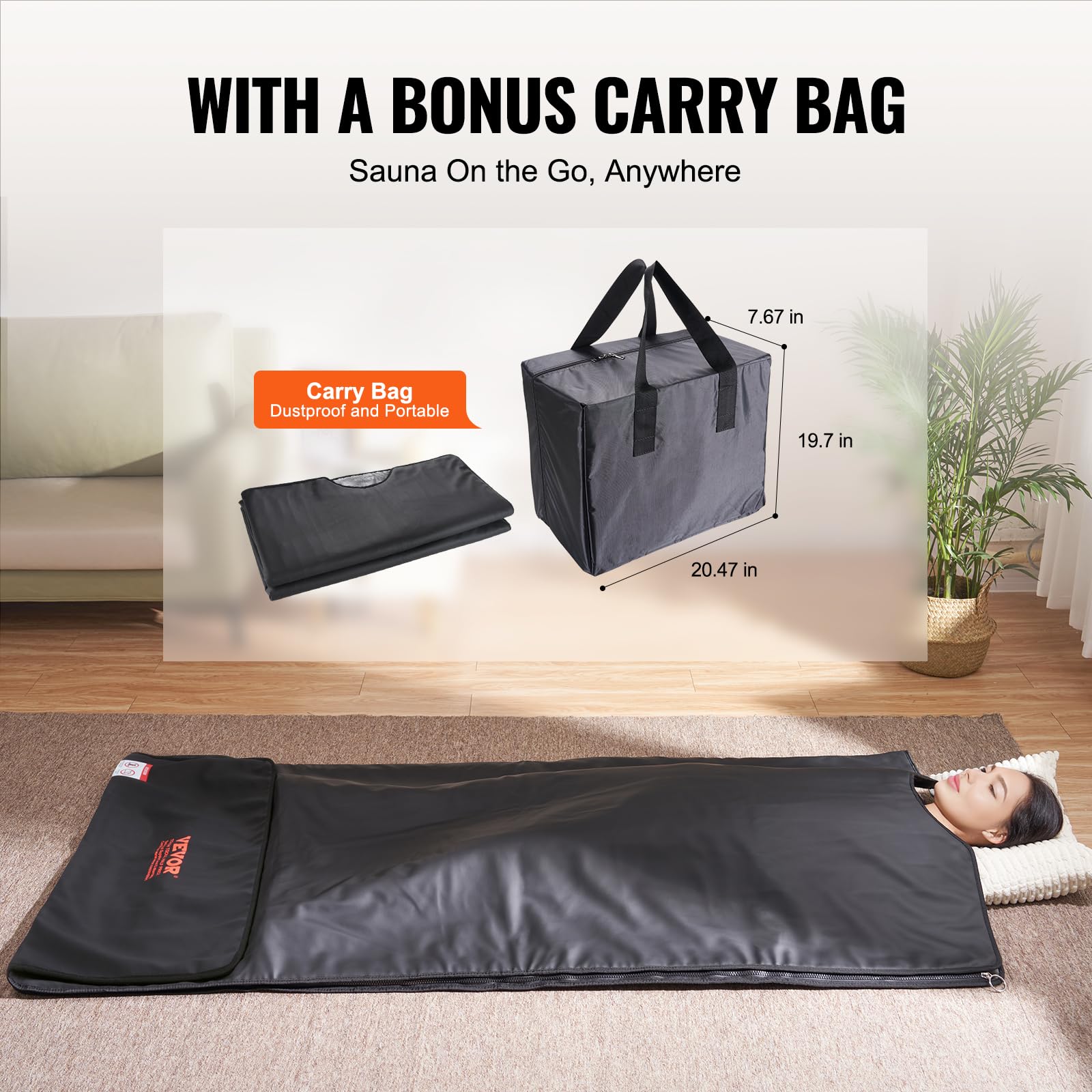 VEVOR detachable waffle lining inside blanket benefit: comfortable, washable surface