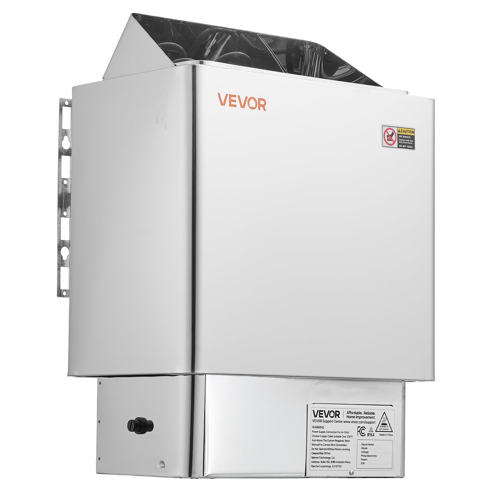 VEVOR sauna heater in spa setting showing professional look and relaxation support