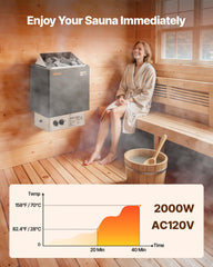 VEVOR heater side profile highlighting slim wall-mount space saving