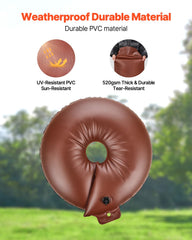 VEVOR screw-cap inlet image showing easy hose connection and fast filling