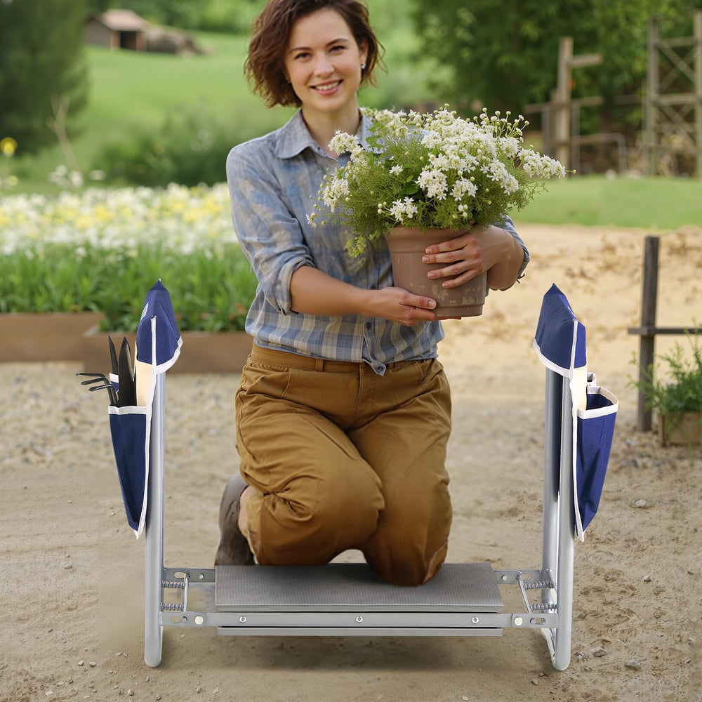 VEVOR converted to a seat for pruning with back support and added comfort
