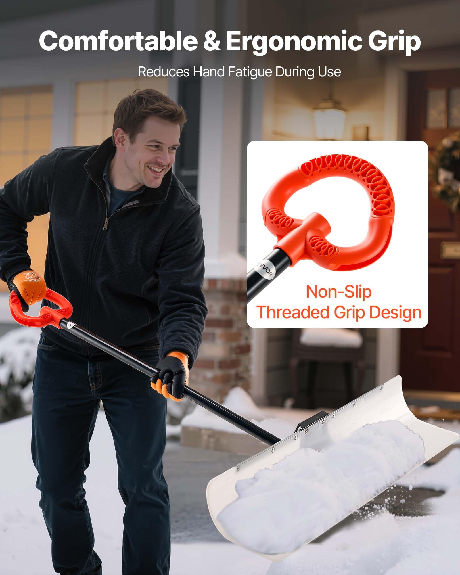 VEVOR segmented handle assembled for comfortable control during long shifts