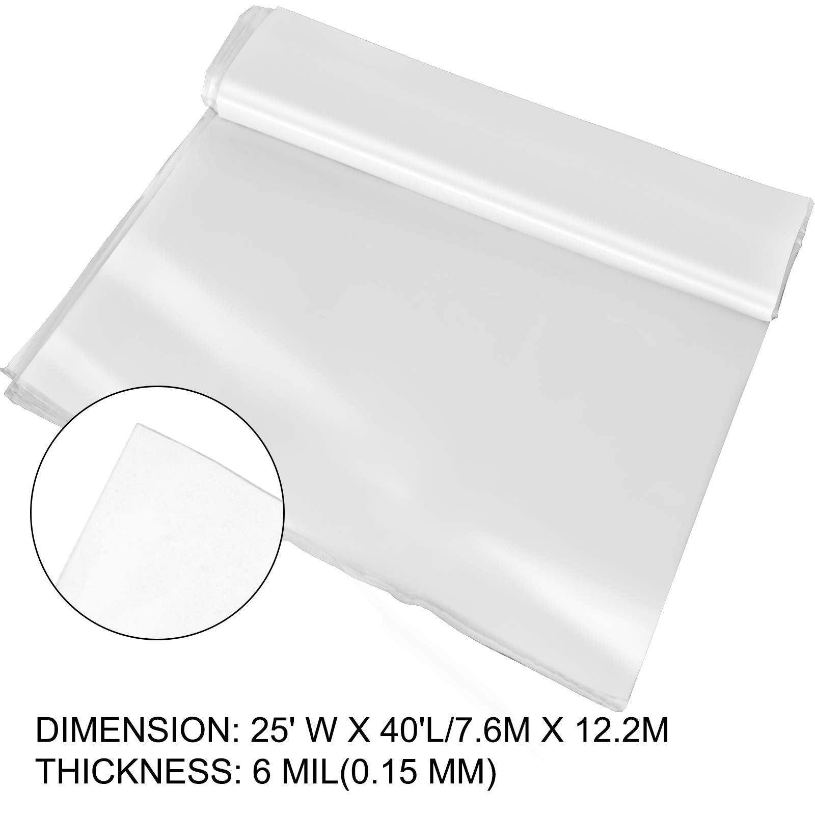 VEVOR sheeting with water beading on surface showing weather and moisture resistance benefit