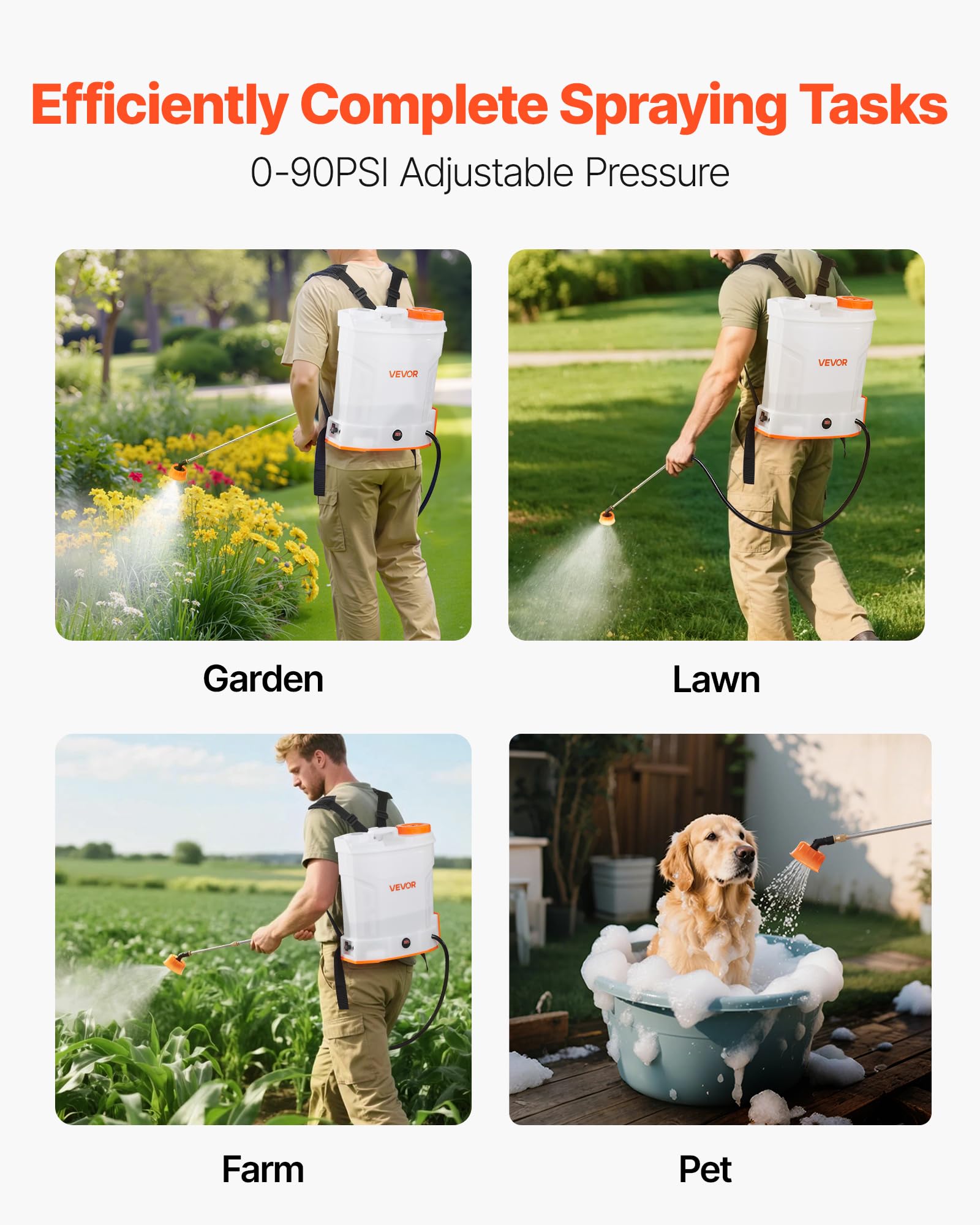VEVOR thickened shoulder straps and memory-foam pads for comfortable wear benefits
