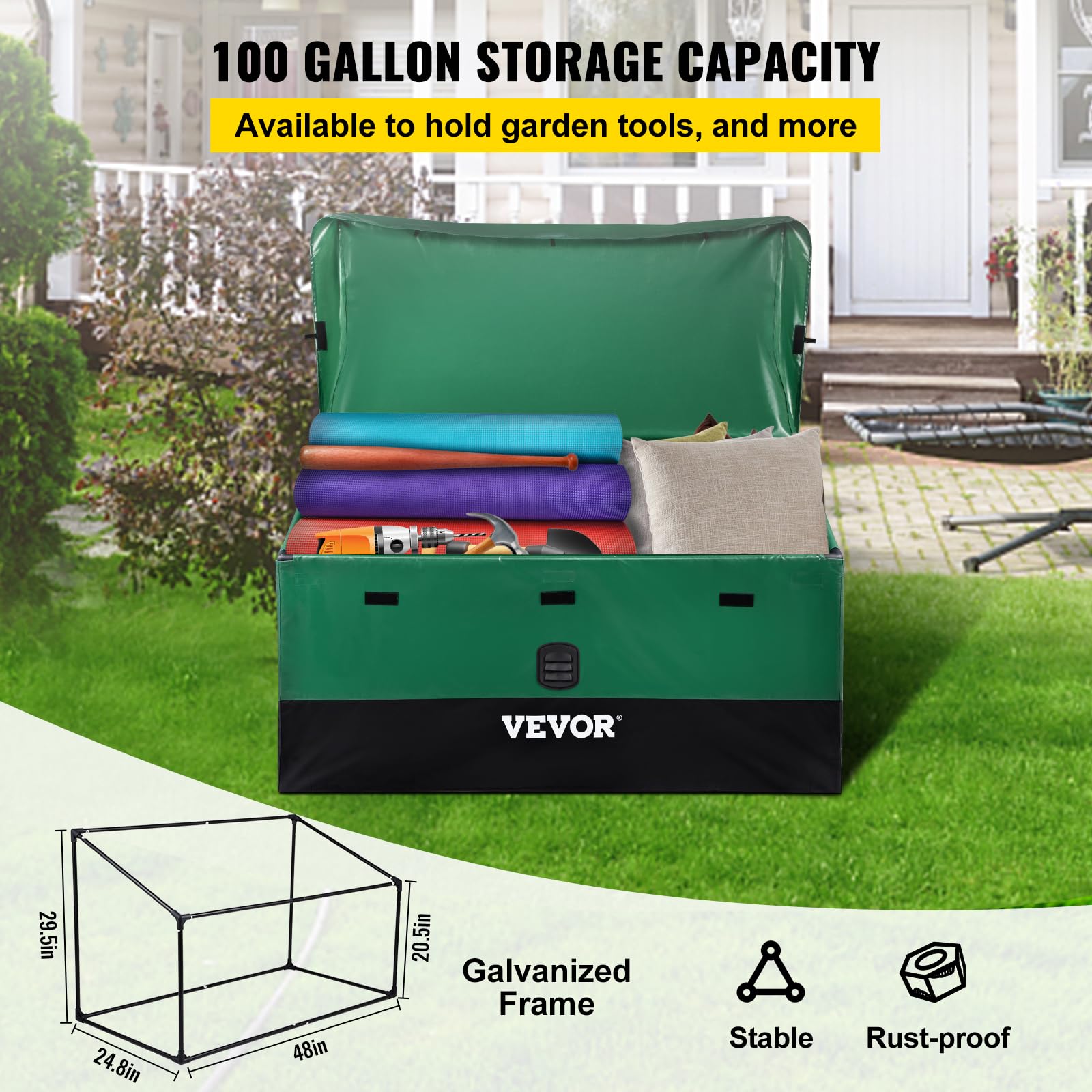 VEVOR side handle detail for two-person portability and easy transport
