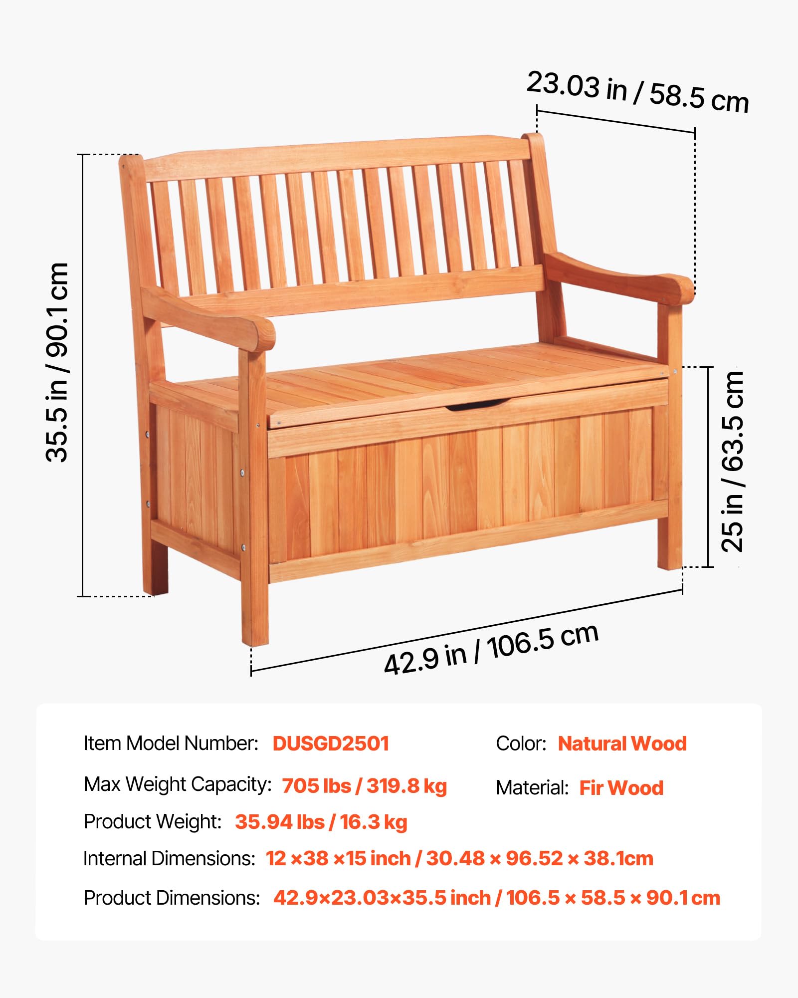 VEVOR side handle close view for easy transport and convenient access