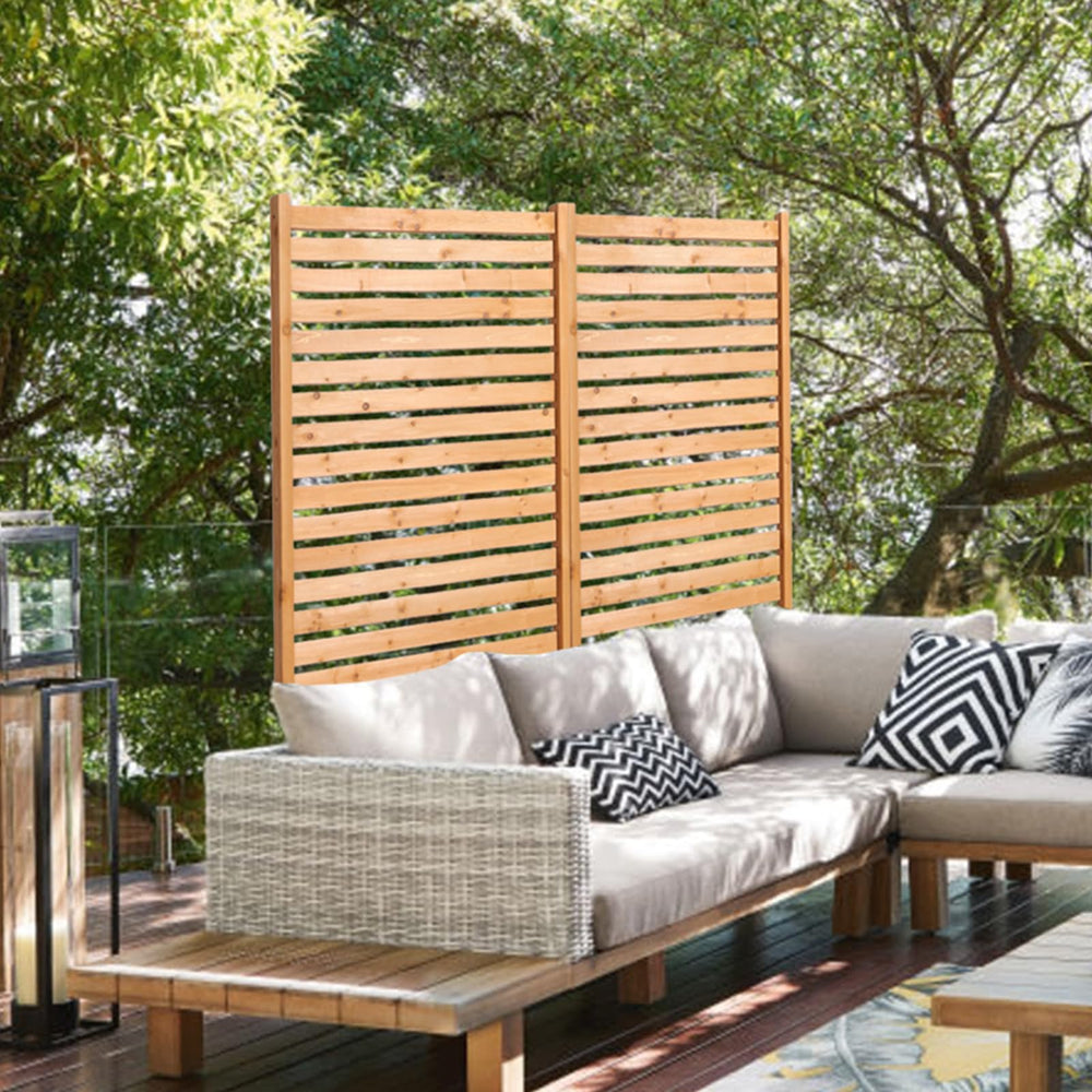 VEVOR screen next to chair showing scale and 36 by 73 inch size